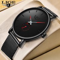 {zhiyun Watchshop} LIGE นาฬิกาบุรุษ2022 Minimalist ผู้ชาย39; S แฟชั่นอัลตร้าบางนาฬิกาที่เรียบง่ายผู้ชายธุรกิจนาฬิกาควอตซ์นาฬิกาข้อมือ Relógio Masculino