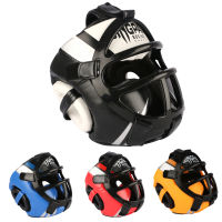 Full-Covered High-grade PU Leather Boxing Helmet Kids Professional Comition Helmet MMA Muay Thai Taekwondo Head Guard