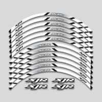 a set of 12pcs high quality motorcycle wheel decals waterproof Reflective stickers rim stripes For Yamaha XJR 400 1200 1300