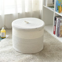 Kid Child Clothes Toys Candy Gadgets Holder Foldable Laundry Basket Cotton Thread Storage Basket Household Woven Storage Basket