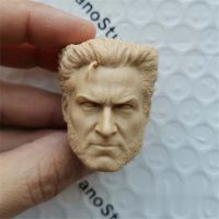 16 Scale Hugh Jackman Head Sculpt สำหรับ12นิ้ว Action Figure ตุ๊กตา Unpainted Head Sculpt No.187