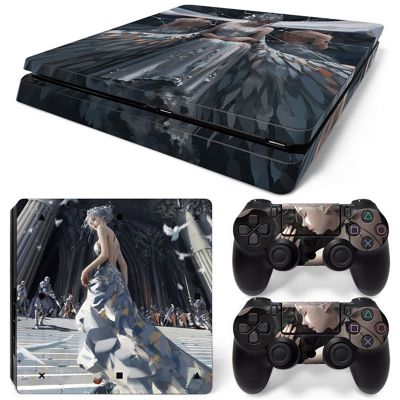 ❈✟ Anime 5794 PS4 Slim Skin Sticker Decal Cover for ps4 slim Console and 2 Controllers skin Vinyl slim sticker Decal
