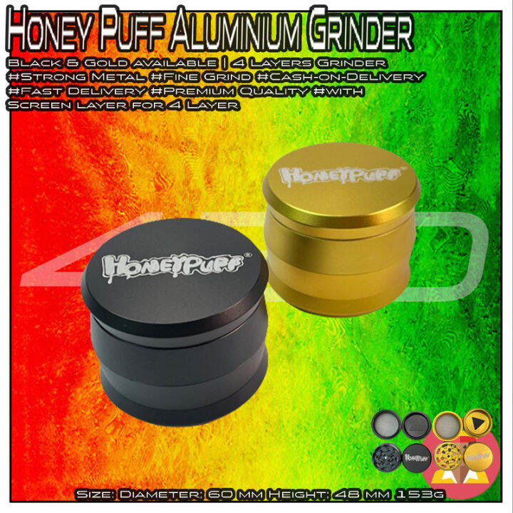 ที่บด-ตัวบดสมุนไพร-honeypuff-smooth-edge-aluminum-4-layers-grinder-diameter-60mm-height-48mm-สต็อคอยู่ไทย-จัดส่งรวดเร็ว