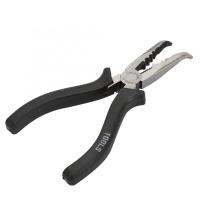 6 Slimline Bent Nose Pliers Round Curved Nose Pliers SK5 Wire Cutter Heat Treated Serrated Edge ลวดสลิงเฉือน