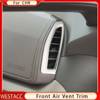 รถเครื่องปรับอากาศ AC Vent Outlet ฝาครอบสติกเกอร์สำหรับ Toyota C-HR CHR 2016 2017 2018 2019 2020 2021 2022 LHD อุปกรณ์เสริม