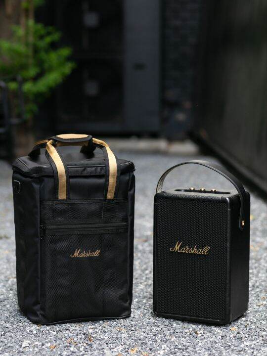 เคส-กระเป๋าลำโพง-marshall-tufton-ตรงรุ่น-ผ้ากันน้ำ-ซับในหนา-สายสะพาย