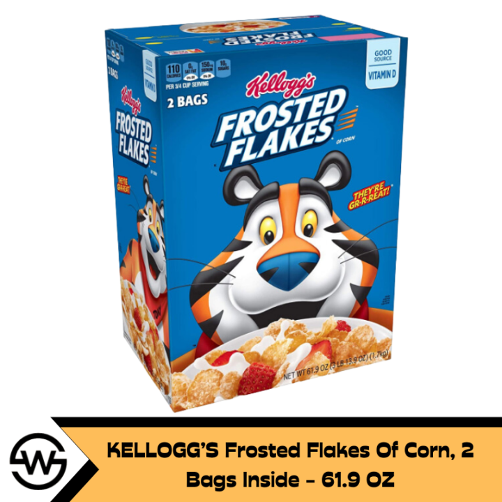 KELLOGG’S Frosted Flakes Of Corn, 2 Bags Inside 61.9 OZ Lazada PH