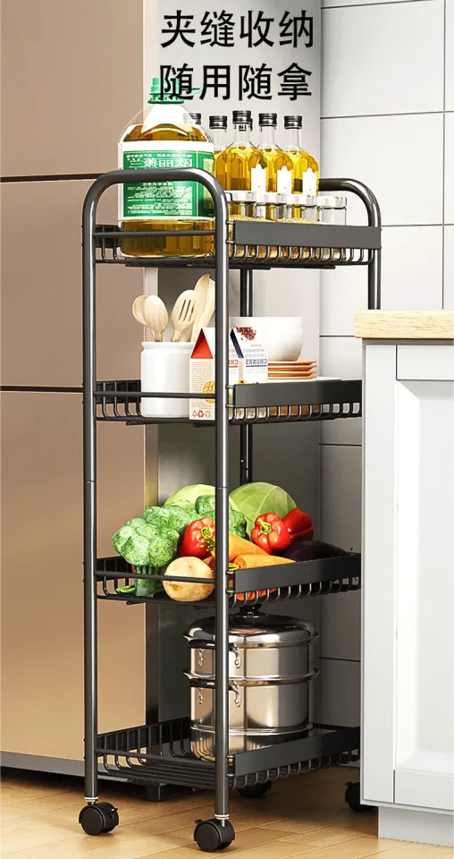 Kitchen Storage Rack Household Storage Article Storage Shelf Floor Multi  Layer Products Complete Collection Trolley