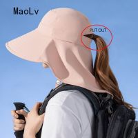 【CC】 Ponytail Hat Fastener Large Wide Brim Cap Protection Visors  Outdoor Fishing Hiking