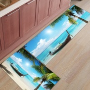 hot Beach coconut tree Kitchen rug kitchen mat kitchen rug door mat rug