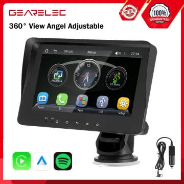Portable Car Stereo Wireless Carplay/Android Auto Portable Car Radio with  9.3 HD Touchscreen Dash Cam, Front/Rear View Camera Stereo Receiver for  Car Bluetooth FM Transmitter AUX TF Card 