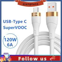 QIANGNAN6สายที่ชาร์จไฟรวดเร็ว USB C 6A หนาเป็นพิเศษหนาพิเศษสายยูเอสบีสายข้อมูลชนิด C