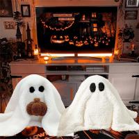 DCCQRZ168 ของเล่นยัดไส้ GUS The Ghost ผี3D โยนหมอน หมอนฟักทองฟักทอง โซฟาที่บ้าน เบาะรองนั่ง ตุ๊กตาฮาโลวีน ของขวัญวันฮาโลวีน