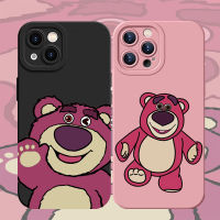 เคสนิ่มลายหมีน่ารักสำหรับ IPhone 14 13 12 11 Pro ProMax XS XR XSmax Mini 7 8 + Plus SE 2020ปลอกซิลิโคน DCTY