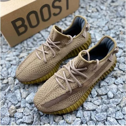 oversøisk opbevaring Grader celsius Adidas Yeezy Boost 350 V2 "Earth" Flax Brown Men Women Running Shoes  Authentic official flagship Shoes | Lazada PH