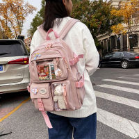 2021Cute Women Backpacks Waterproof Multi-Pocket Nylon School Backpack for Student Female Girls Kawaii Laptop Book Pack Mochilas2023