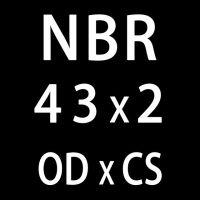 แหวนยางหนาโอริงแหวน Nbr ซีลแหวนรองไนไตรล์โอ2มม. Od42/43/45/46/47/48/49/50*2มม. ปะเก็นน้ำมันแหวนกันรั่ว20ชิ้น/ล็อต (Od43Mm)