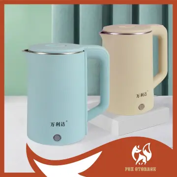 DMWD 1.5L Electric Kettle Retro Water Heater With Temperature Meter Coffee  Pot Portable Tea Maker