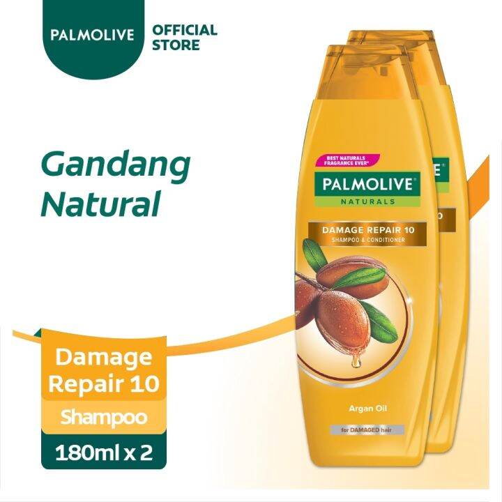 Palmolive Naturals Damage Repair 10 Shampoo 180ml Pack of 2 | Lazada PH