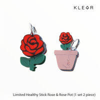 KlearObject Healthy Stick Rose&amp;Rose Pot set of 2 ที่กดปุ่มอนามัย ที่กดลิฟท์ ATM แท่งกดปุ่มอะคริลิค (1 แพ็ค 2 ชิ้น) K522 พร้อมส่ง