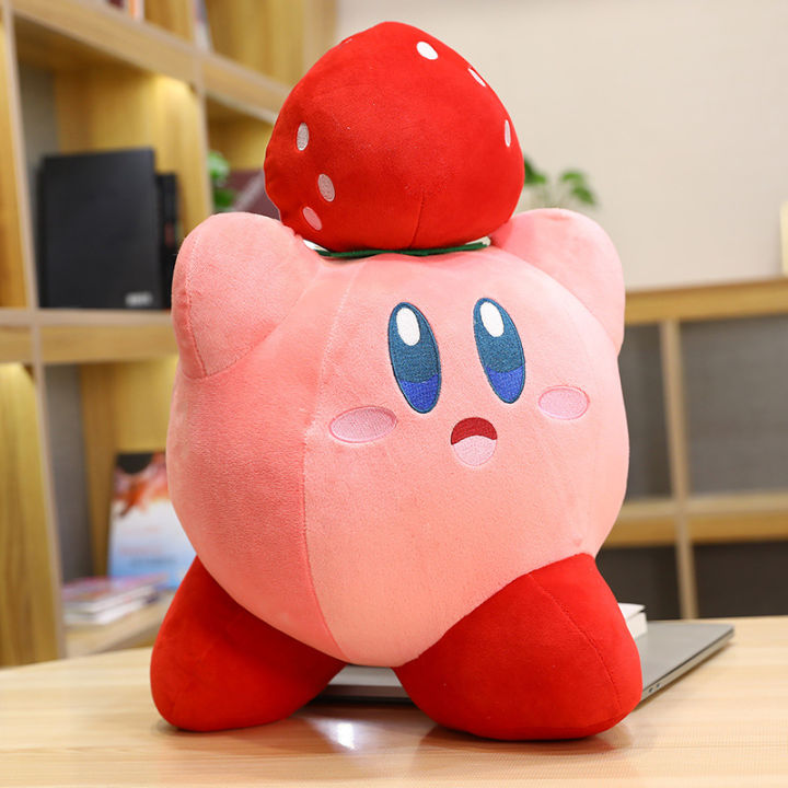 32-60cm-kawaii-kirby-stuffed-toy-anime-peripheral-game-characters-chef-strawberry-soft-plush-dolls-pillow-decorate-kids-gift