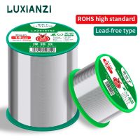 LUXAINZI 500g Lead Free Solder Wire Sn99.3 Cu0.7 0.5/0.8/1.0/1.5mm Rosin Soldering Wire Roll No-clean Tin BGA Welding Tools SGS