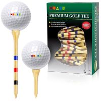 Professional Bamboo Golf Tees 150pcs/box 5x Strong Than Wooden Tee Red White Practice game ball tee for Irons Drivers Hybrids