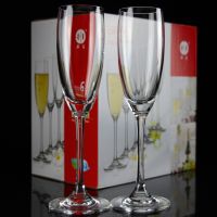 Lead-free crystal glass flute-shaped champagne cup multifunctional goblet simple transparent beautiful wedding conference bubble cup glass