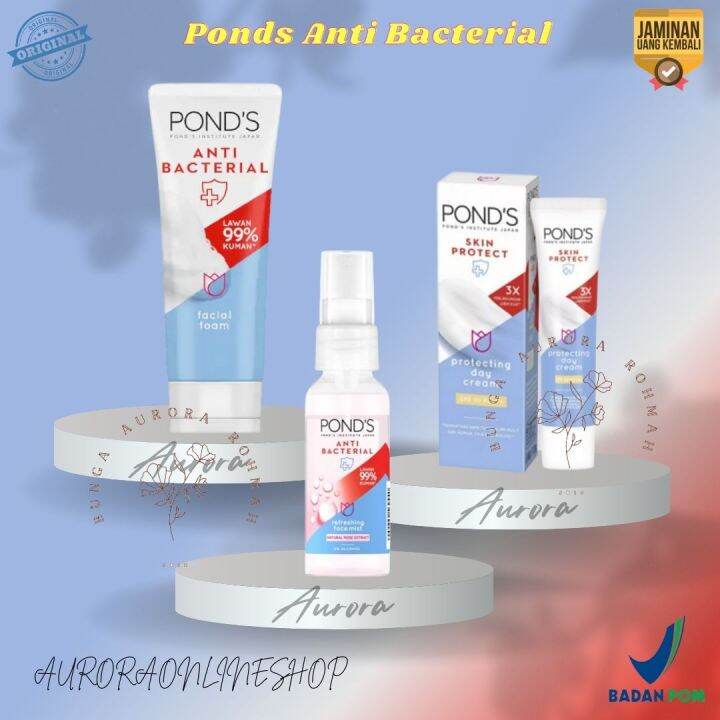 Pond's Anti Bacterial Face Treatment Facial Foam Face Mist Moisturizer Lazada Indonesia