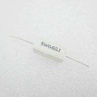 5PCS Ceramic Cement Resistor 5W 0.5 ohm 0.5R 0R5 Resistance 5% Error Cement resistance WATTY Electronics