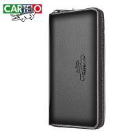 CARTELO Business Casual Long Wallet Men Large-capacity Multi-layer Card Holder Coin Pocket Leather Wallet For Men Black Purse