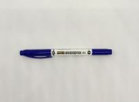 (KTS) ปากกาเขียน CD 2 หัว ชนิด Permanent Penmax Namepen 312 สีน้ำเงิน