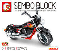 บล็อกตัวต่อมอเตอร์ไซค์ พร้อมฐาน SEMBO BLOCK 701128 จำนวน 237 ชิ้น