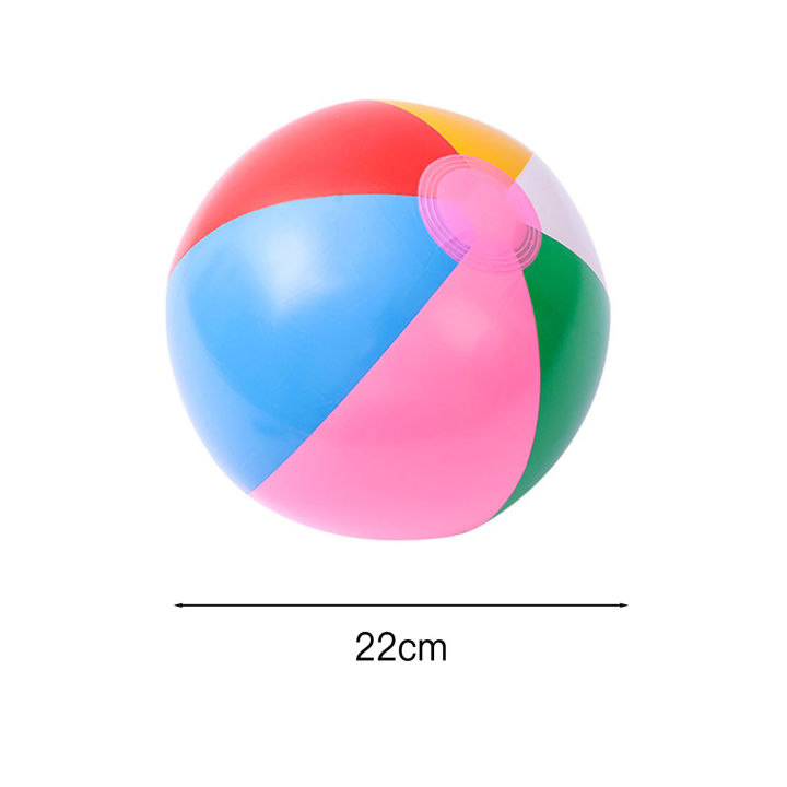 ลูกบอลเป่าลมชายหาดขนาดเล็ก22ซม-ทำจากพีวีซีเป็นมิตรต่อสิ่งแวดล้อมลูกบอลเป่าลมสระว่ายน้ำชายหาดทะเลสาบ