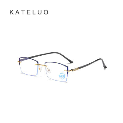 KATELUO แว่นตาป้องกันแสงสีฟ้าใช้ได้ทุกเพศ,แว่นตาคอมพิวเตอร์ผู้ชายผู้หญิงกรอบแว่นสายตาสำหรับ R9001ชาย/หญิง
