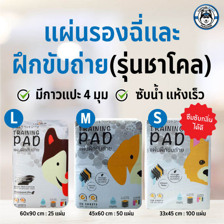 hajiko-training-pad-charcoal-ฮาจิโกะ-แผ่นรองฉี่-ฝึกขับถ่าย-ชาร์โคล-ดูดซับได้มาก-ยับยั้งกลิ่นได้ยาวนาน