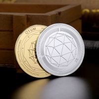 (Rui baoG)1ชิ้นเหรียญที่ระลึกสกุลเงินเสมือนจริงถุงทองควอนตัมเหรียญชุบตราของขวัญของที่ระลึกที่มีความหมาย