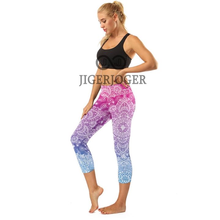 women-cropped-yoga-pant-capris-7-8-printed-high-waisted-floral-tights-slinky-biker-shorts-cycling-leggings-pantalones-de-mujer