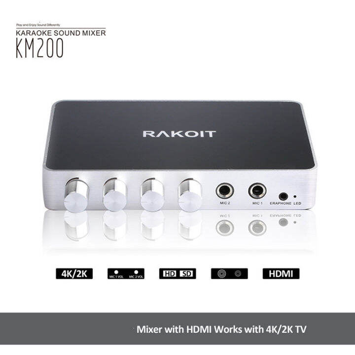 Hdmi Karaoke Audio Mixer Home Karaoke Cvbs Microphone Converter Karaoke