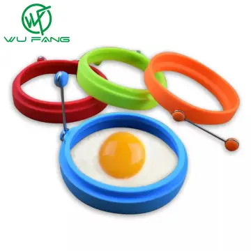  Silicone Egg Molds for Kids, Round Egg Rings for