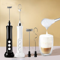 3 In 1 Portable Rechargeable Electric Milk Frother Foam Maker Handheld Foamer High Speeds Drink Mixer Coffee Frothing Wand