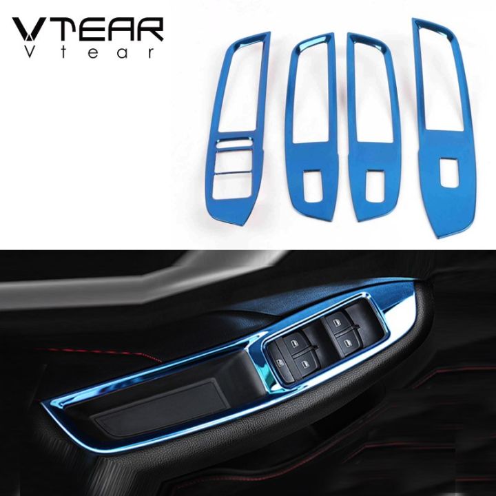vtear-for-mg-zs-ฝาครอบสวิตช์ปุ่มหน้าต่างที่ยกกระจก-lis-pigura-แม่พิมพ์ภายในรถแผงควบคุมอุปกรณ์ตกแต่งรถ