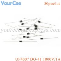 50pcs UF4007 DO 41 1000V 1A Ultra Fast Recovery Diode Rectifier