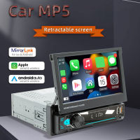 เครื่องเล่นวิทยุในรถยนต์2Din ขนาด7นิ้วบลูทูธไร้สาย Carplay Android หน้าจออัตโนมัติเครื่องเล่นวิดีโอมัลติมีเดียสเตอริโอกล้องมองหลัง