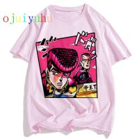 การผจญภัย Jojo Bizarre T เสื้อผู้หญิงญี่ปุ่น Anime เสื้อยืด Kawaii Jojo Graphic Tshirt Unisex การ์ตูนหญิง