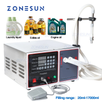 ZONESUN Liquid Filling Machine GZ-GFK17Bเครื่องบรรจุอัตโนมัติผงซักฟอกแชมพูเครื่องทำน้ำผลไม้น้ำมันน้ำนมLiquidเครื่องเติมขวดน้ำ