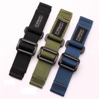 ❃ Hot สายนาฬิกาไนลอนสำหรับ S-eiko no 5 Army green สีน้ำเงิน leisure กลางแจ้งกันน้ำกีฬา watchband 20 มม. 22 มม. 24 มม. สายรัดข้อมือ