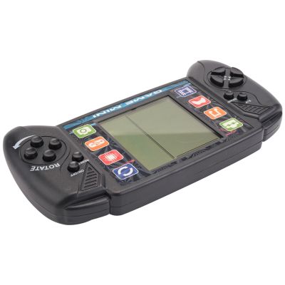 Pocket Handheld Video Game Console 3.5in LCD Mini Portable Brick Game Player with Built-in 23+26 Games (Black)