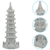 PickEgg 2PCS Micro Landscape Pavilion Pavilion Home Desktop ตกแต่งสวน Mini Tower Decors