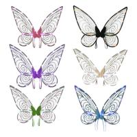 Fairy Wings for Adults LED Butterfly Wings Sparkling Sheer Butterfly Fairy Wings Accessories for Halloween Cosplay sweet